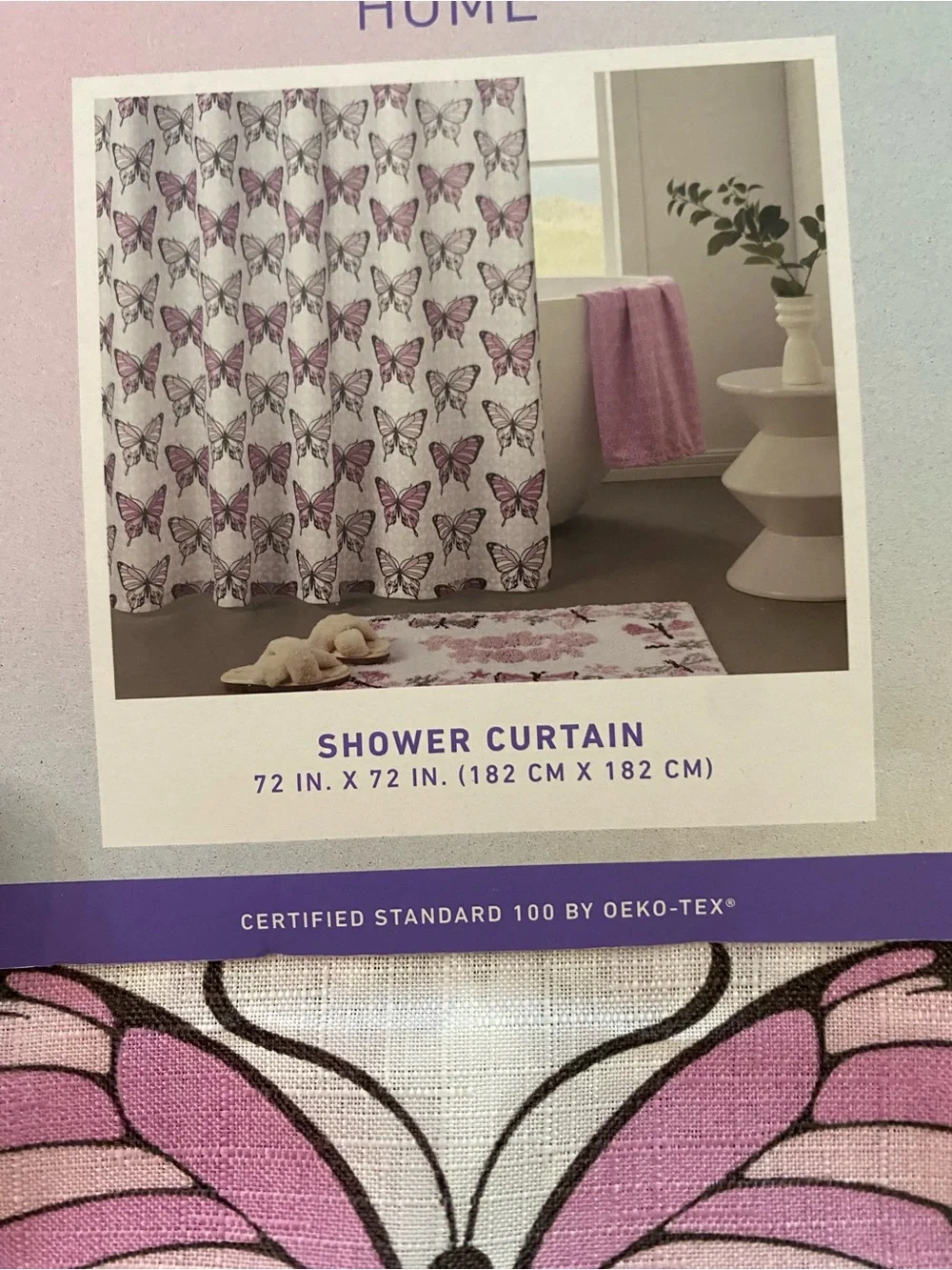 NEW Forever 21 Home Butterfly Shower Curtain